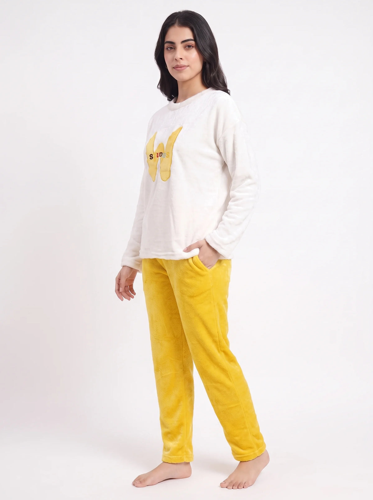 Fleece Pajama Suit - Bunny Glow