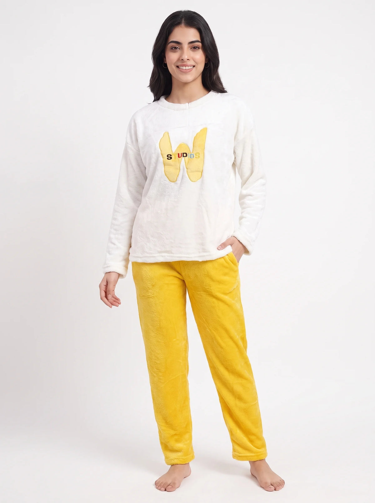 Fleece Pajama Suit - Bunny Glow