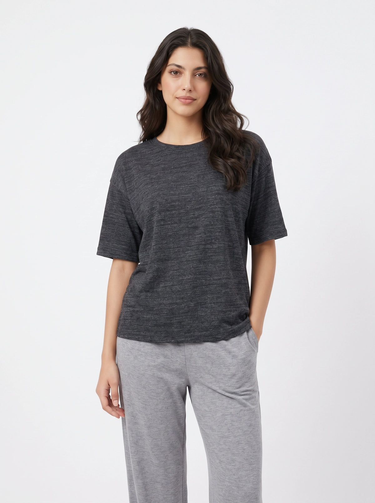 Cotton PJ Set - Casual Comfort - Black