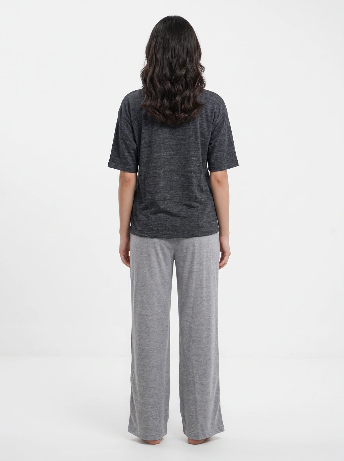 Cotton PJ Set - Casual Comfort - Black