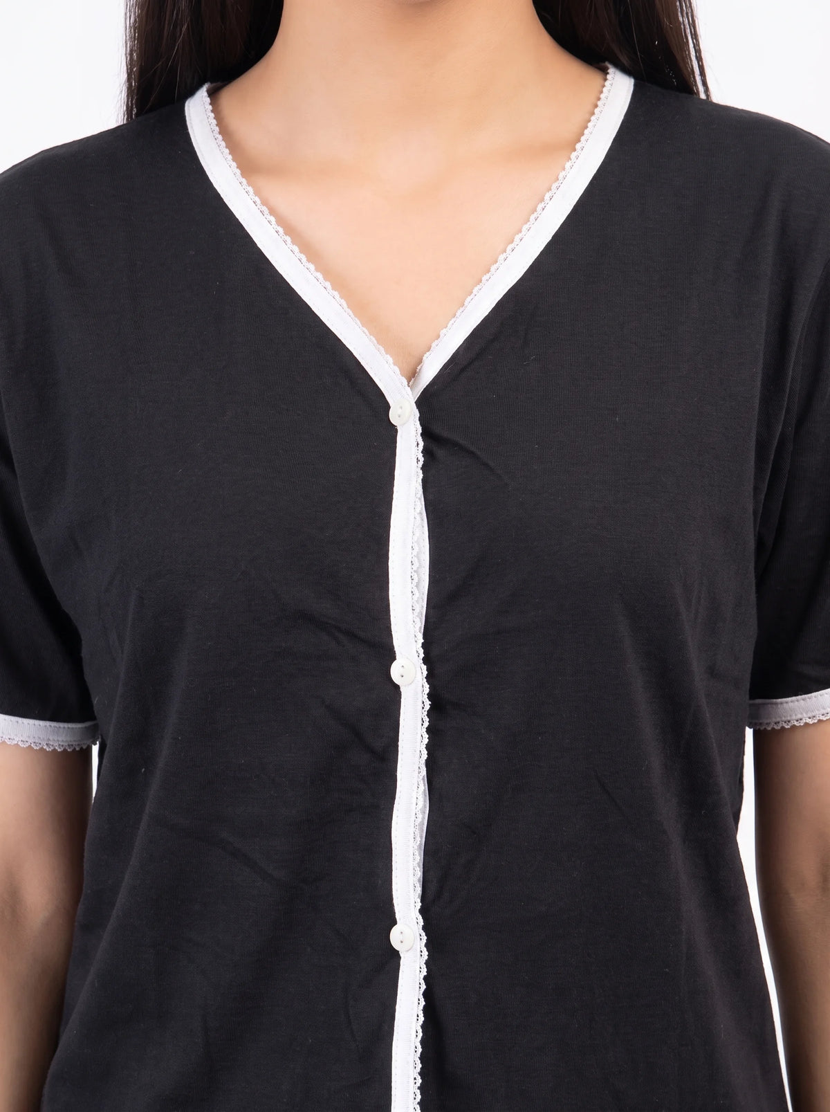 Cotton PJ Set - Classic - Black