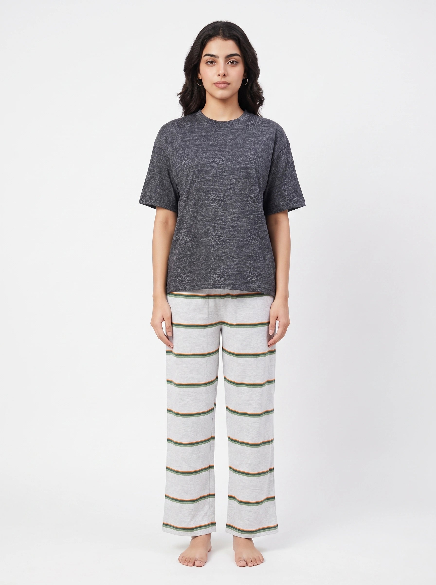 Cotton PJ Set - Urban Stripe
