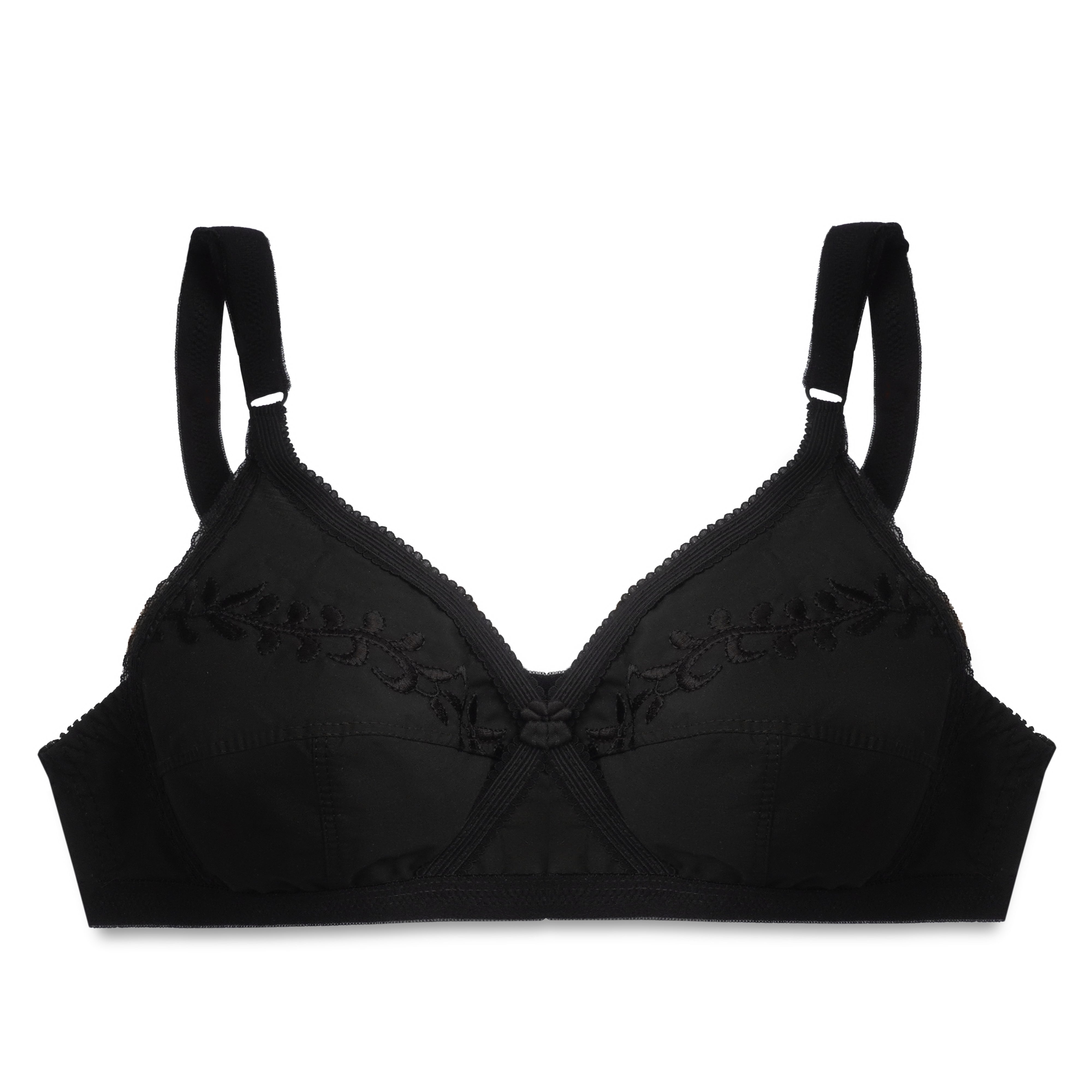 Non Wired Padded Bra – Embroidered Weave