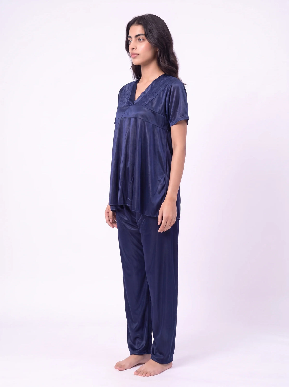Silk PJ Set - Silk Ease - Blue