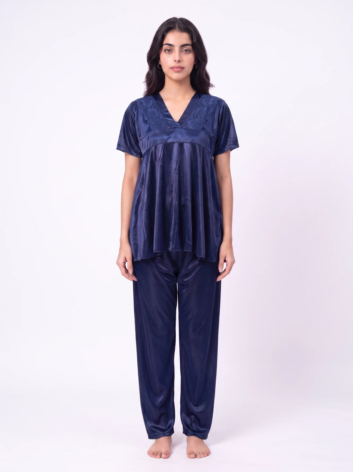 Silk PJ Set - Silk Ease - Blue