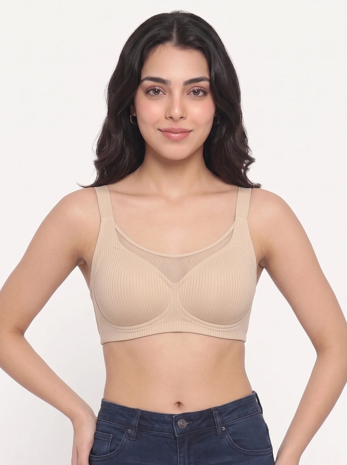 Padded Seamless Ease Bra - Skin