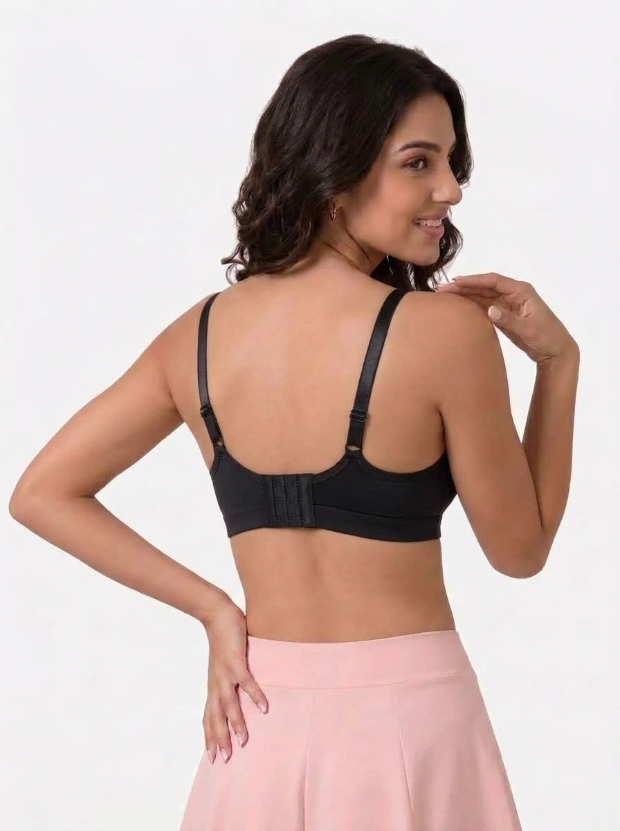 Light Padded Non-Wired T-Shirt Bra - Elysia - Black