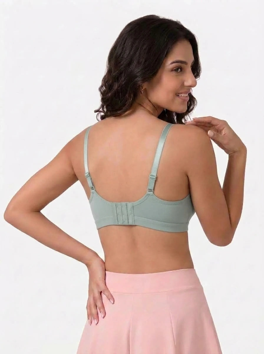 Light Padded Non-Wired T-Shirt Bra - Elysia - Green