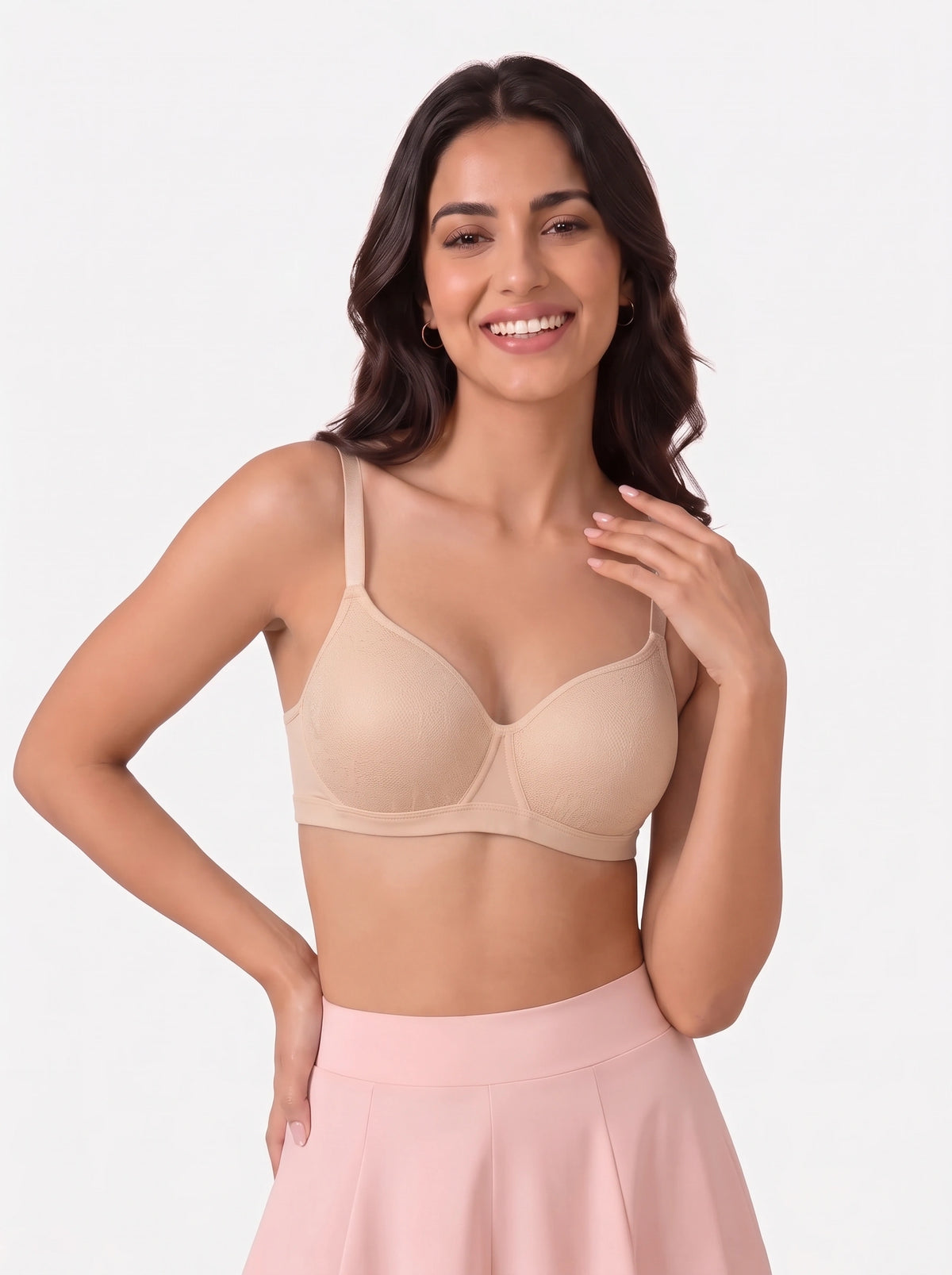 Light Padded Non-Wired T-Shirt Bra - Elysia - Skin