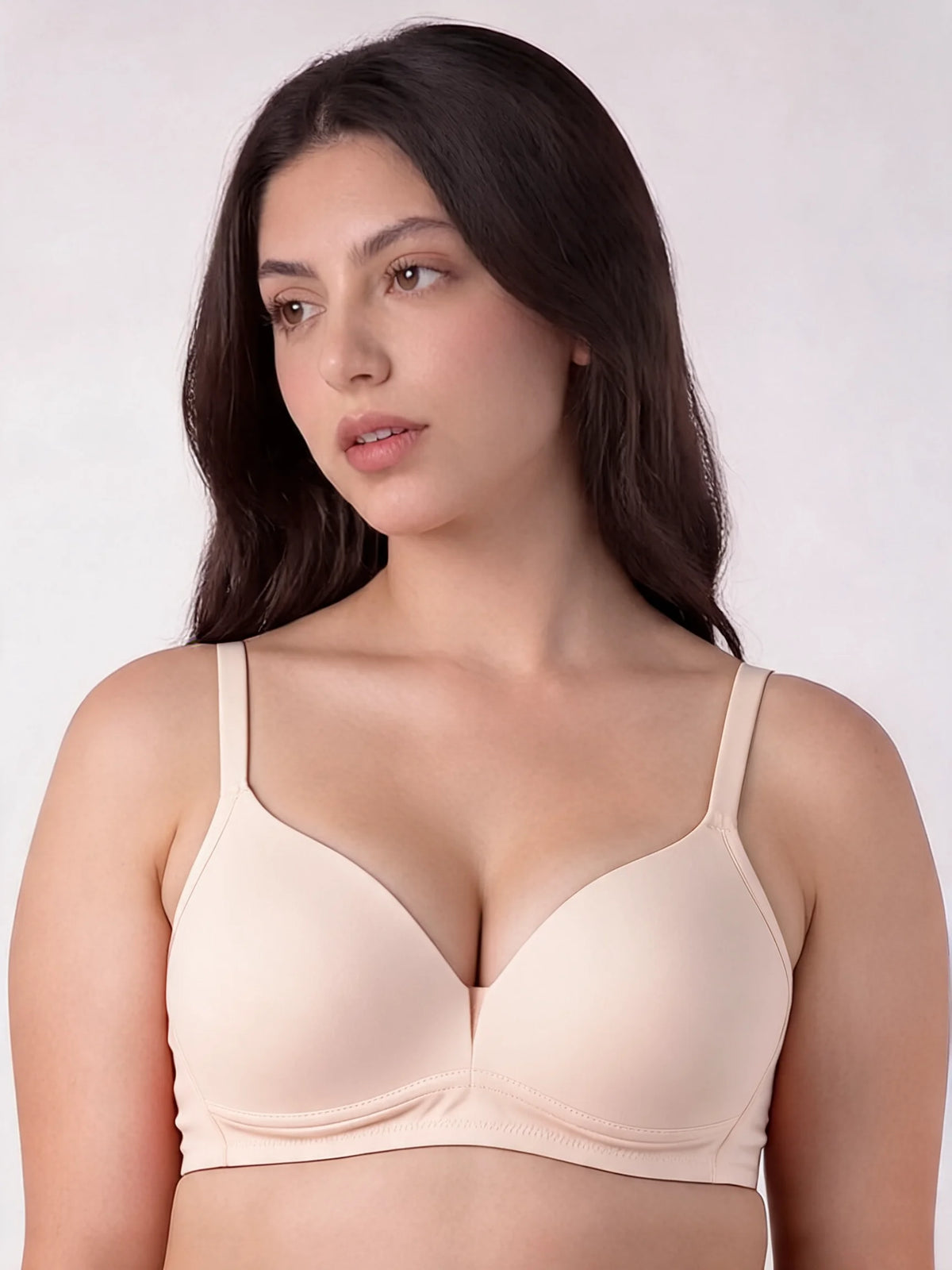 Light Padded Non-Wired T-Shirt Bra - Essentia - Light Skin
