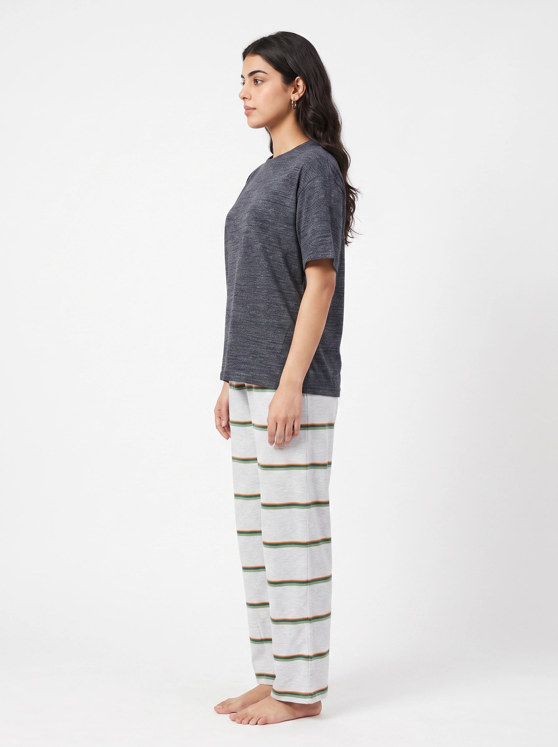 Cotton PJ Set - Urban Stripe