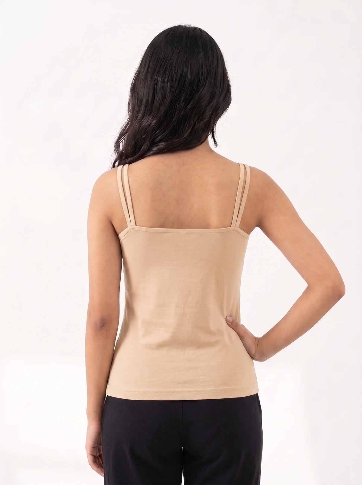 Soft Cotton Basic Camisole - Flora - Skin
