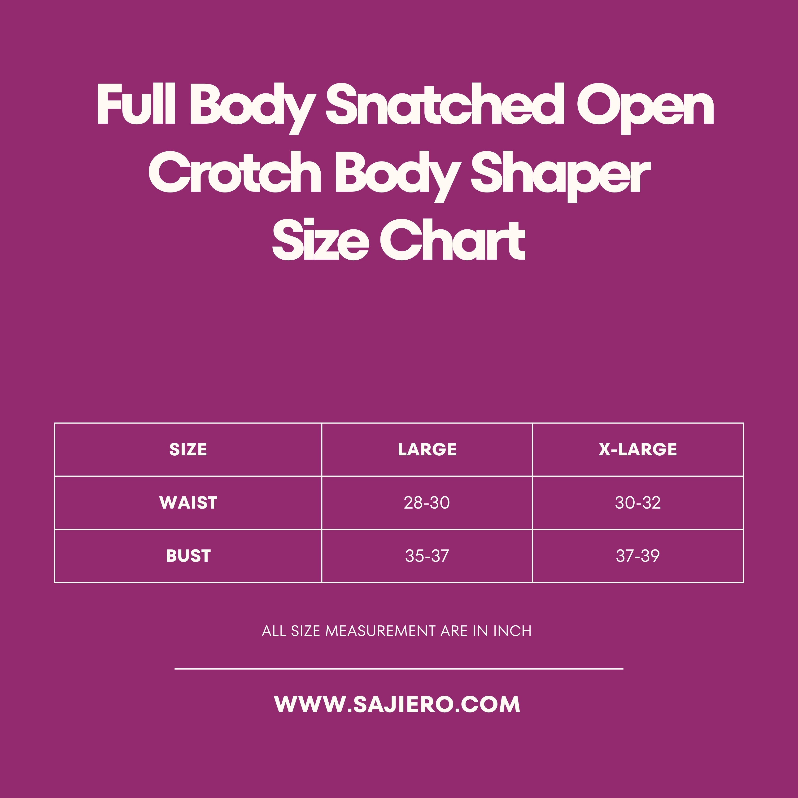 Full Body Snatched Open Crotch Body Shaper