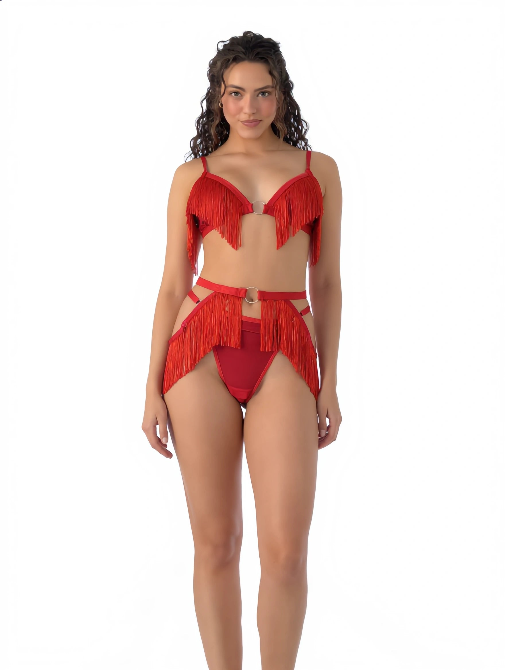 Garter Set - Sovira - Red