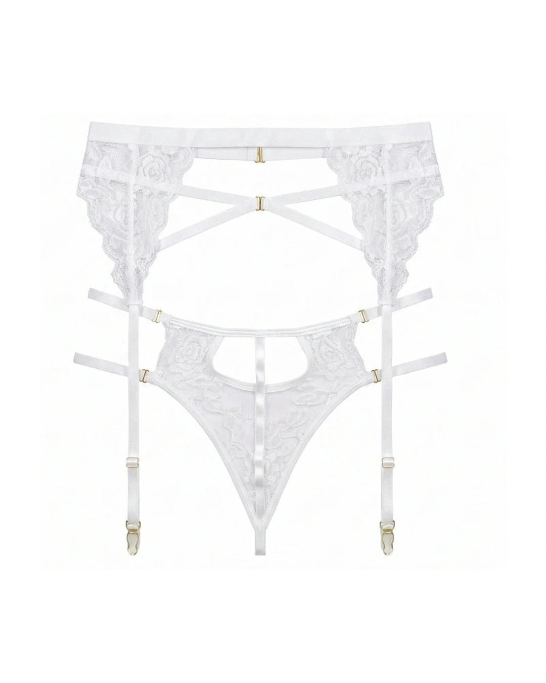 Garter Set - Xyra - White