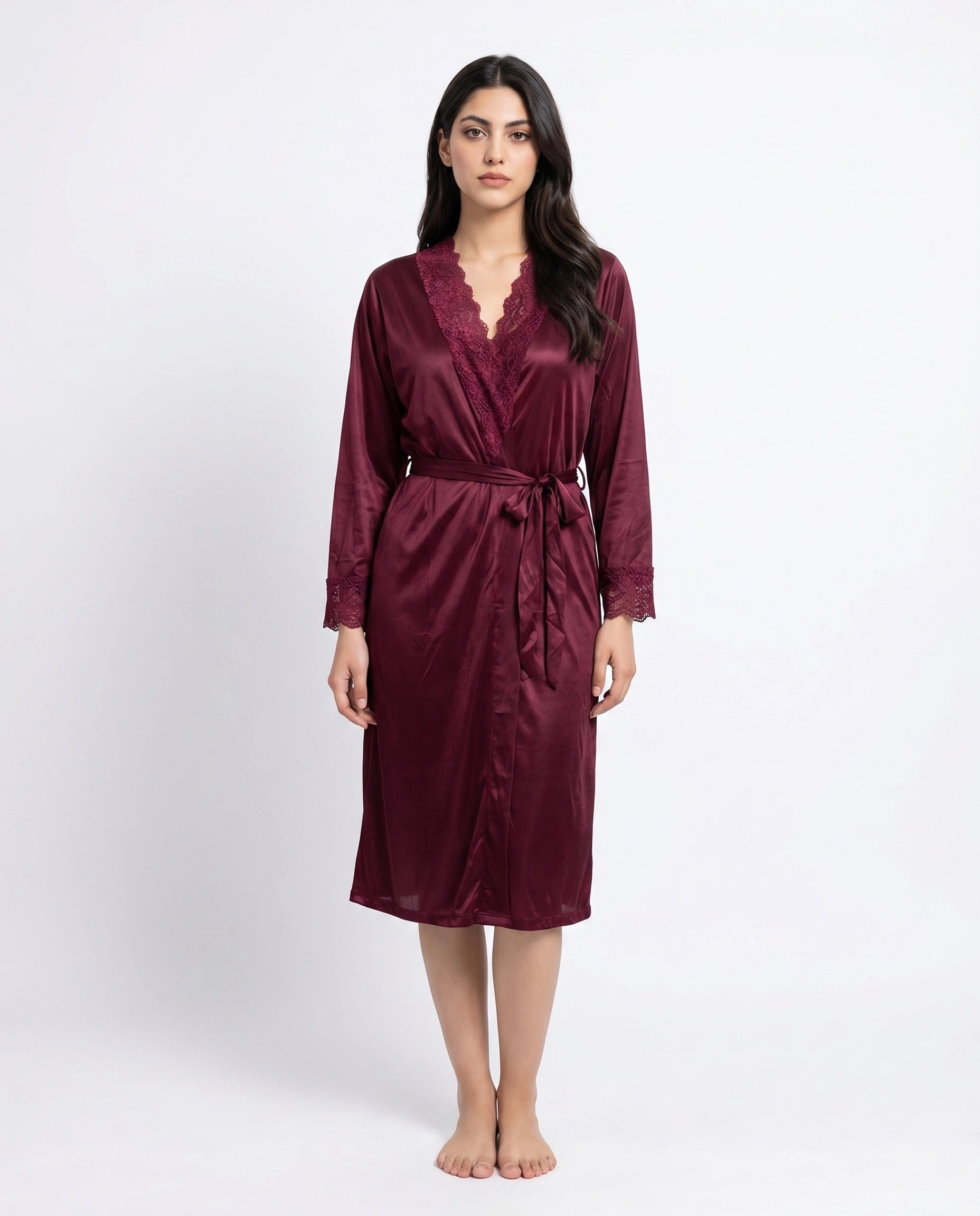 Gown Set - Nocturne - Maroon