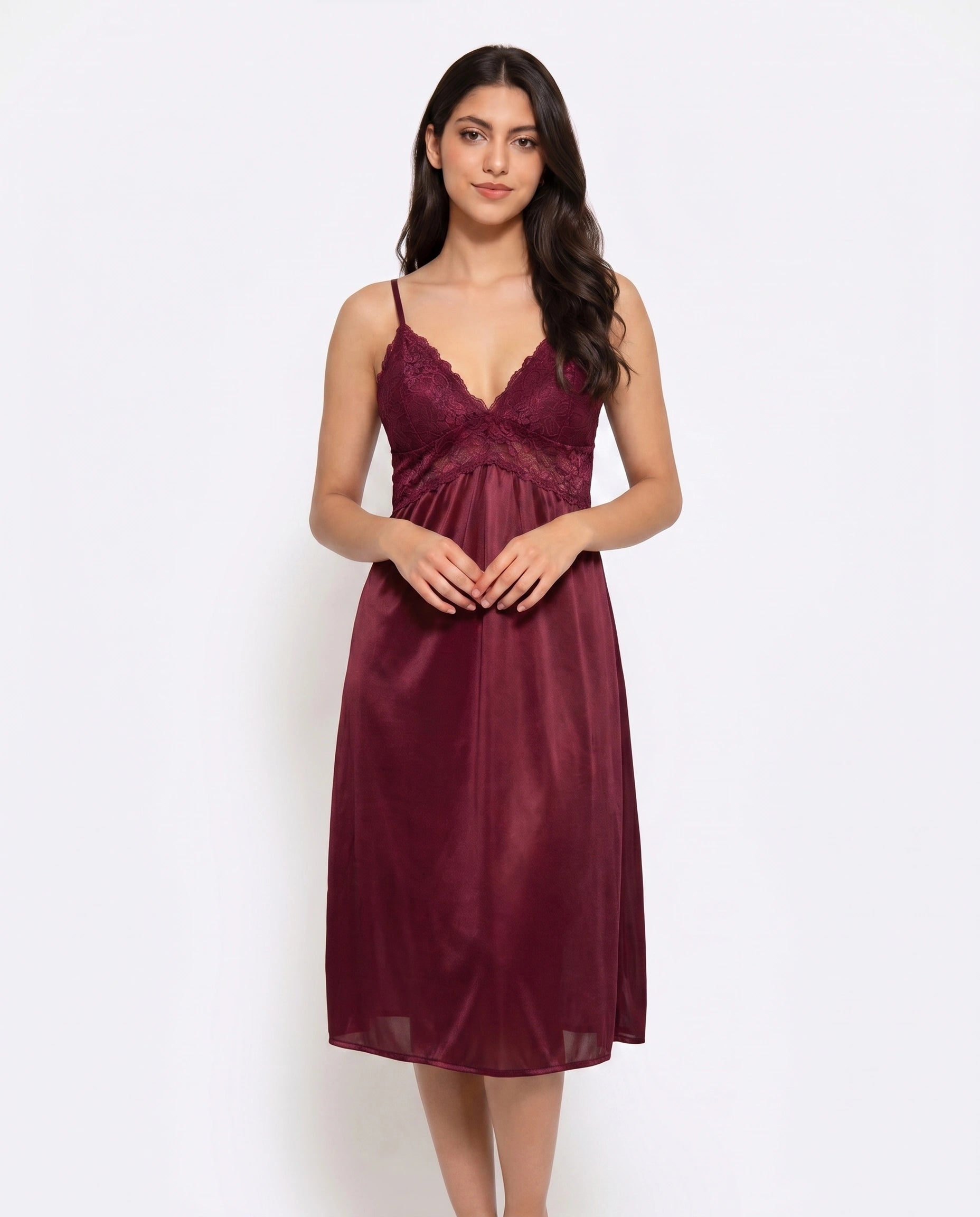 Gown Set - Nocturne - Maroon