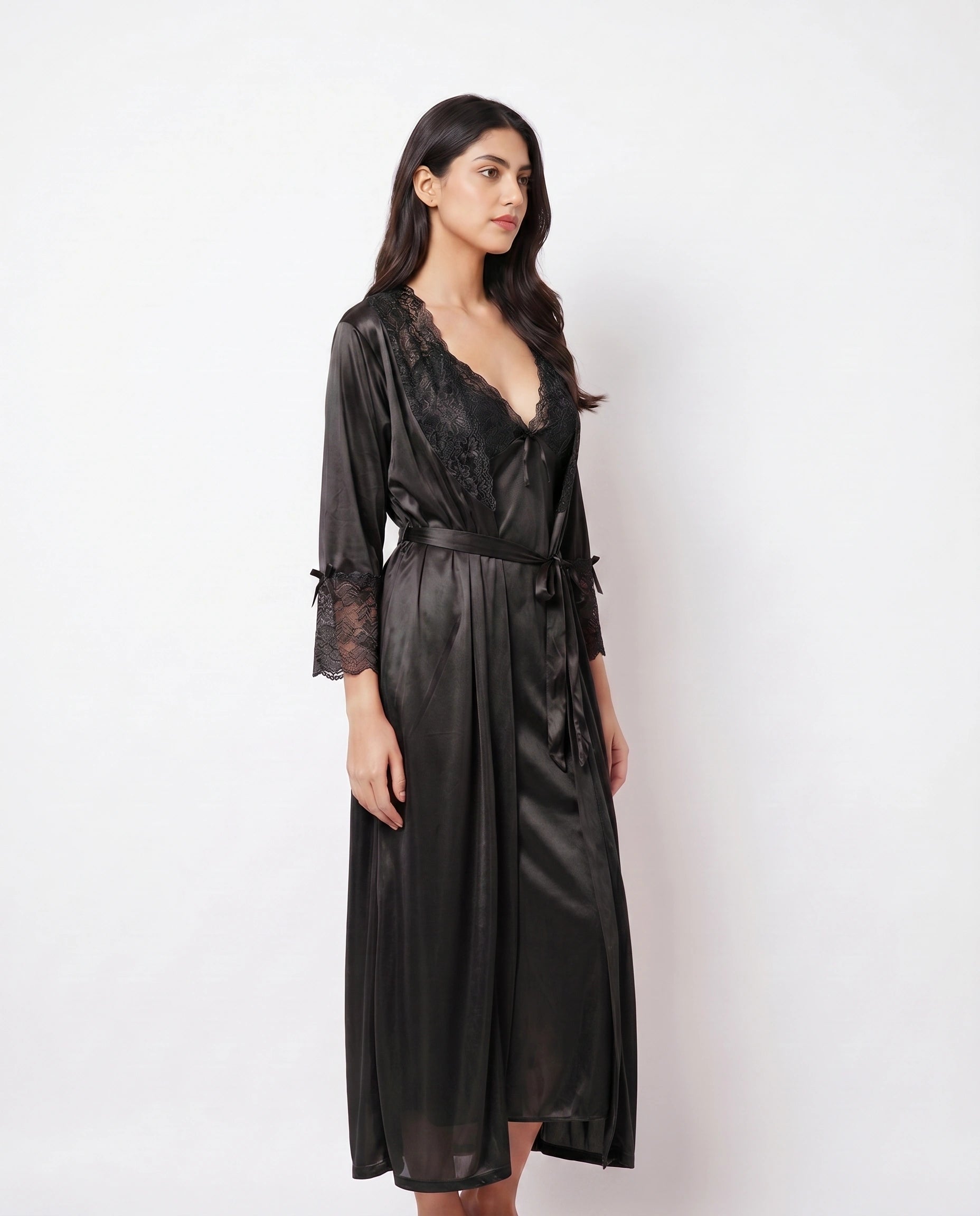 Gown Set - Orvella - Black