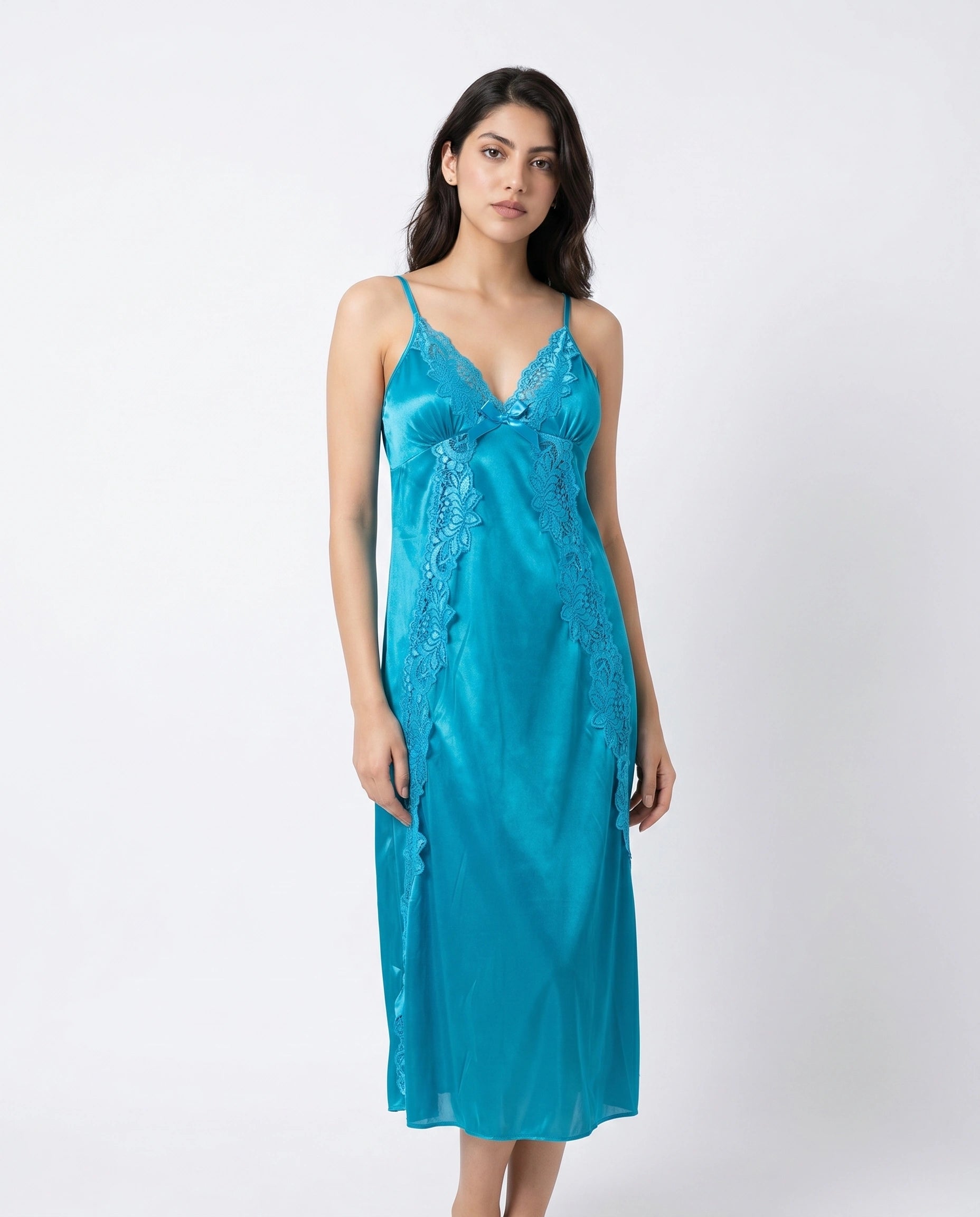 Gown Set - Valmira - Aqua