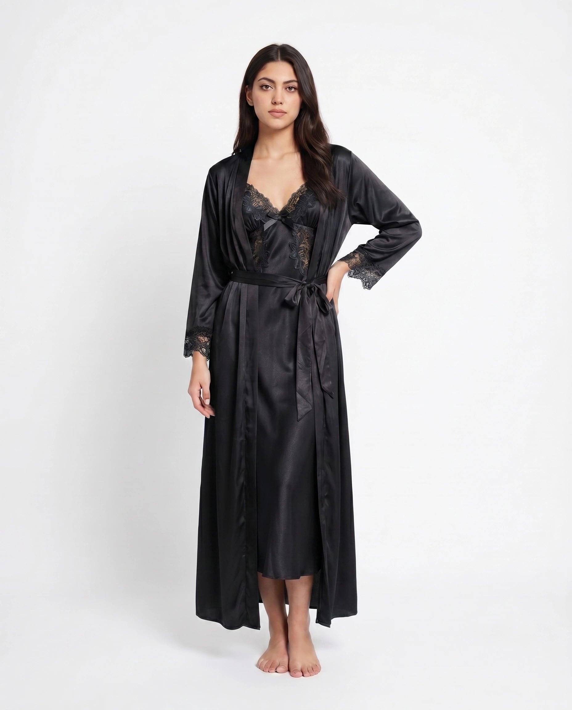 Gown Set - Valmira - Black