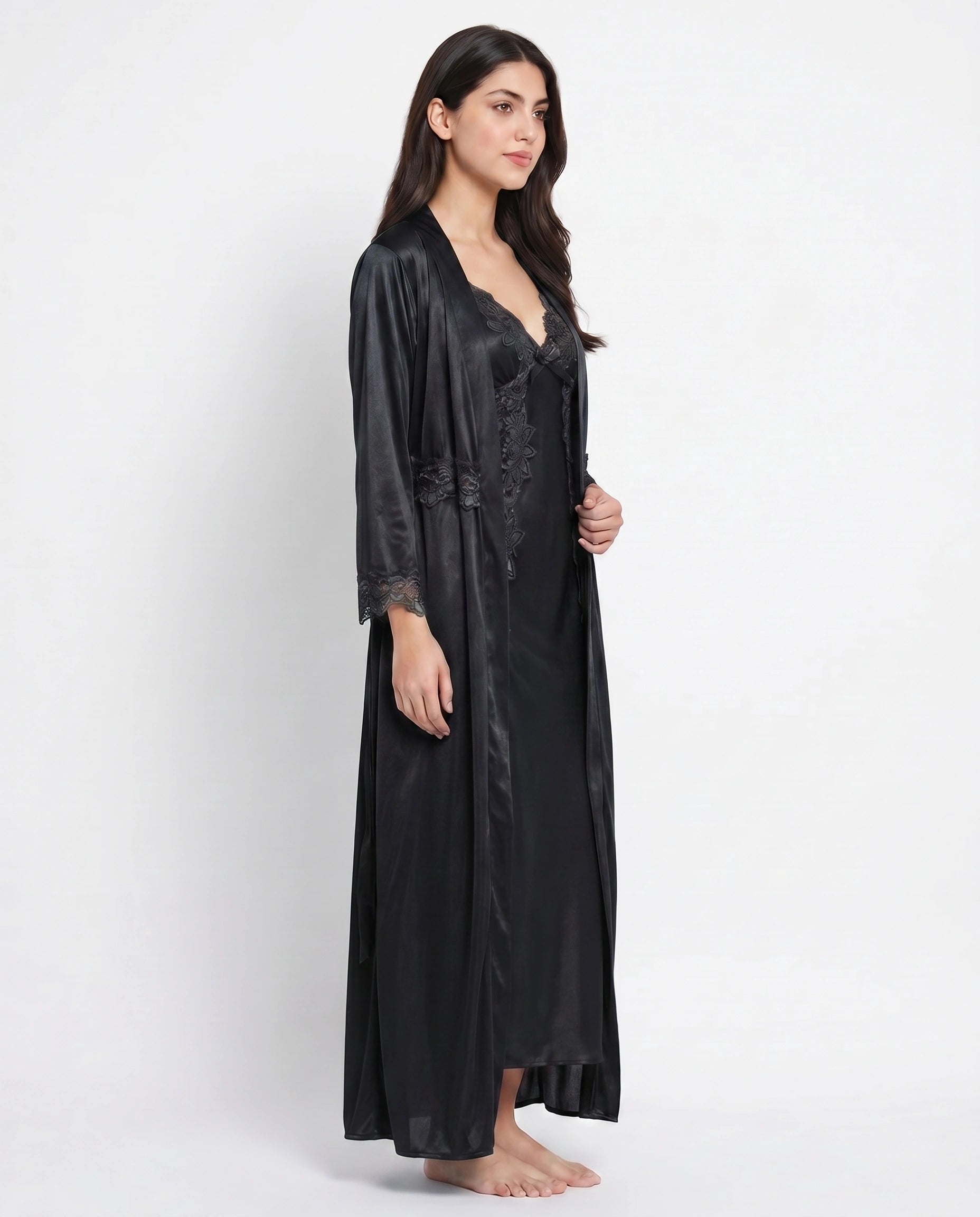 Gown Set - Valmira - Black