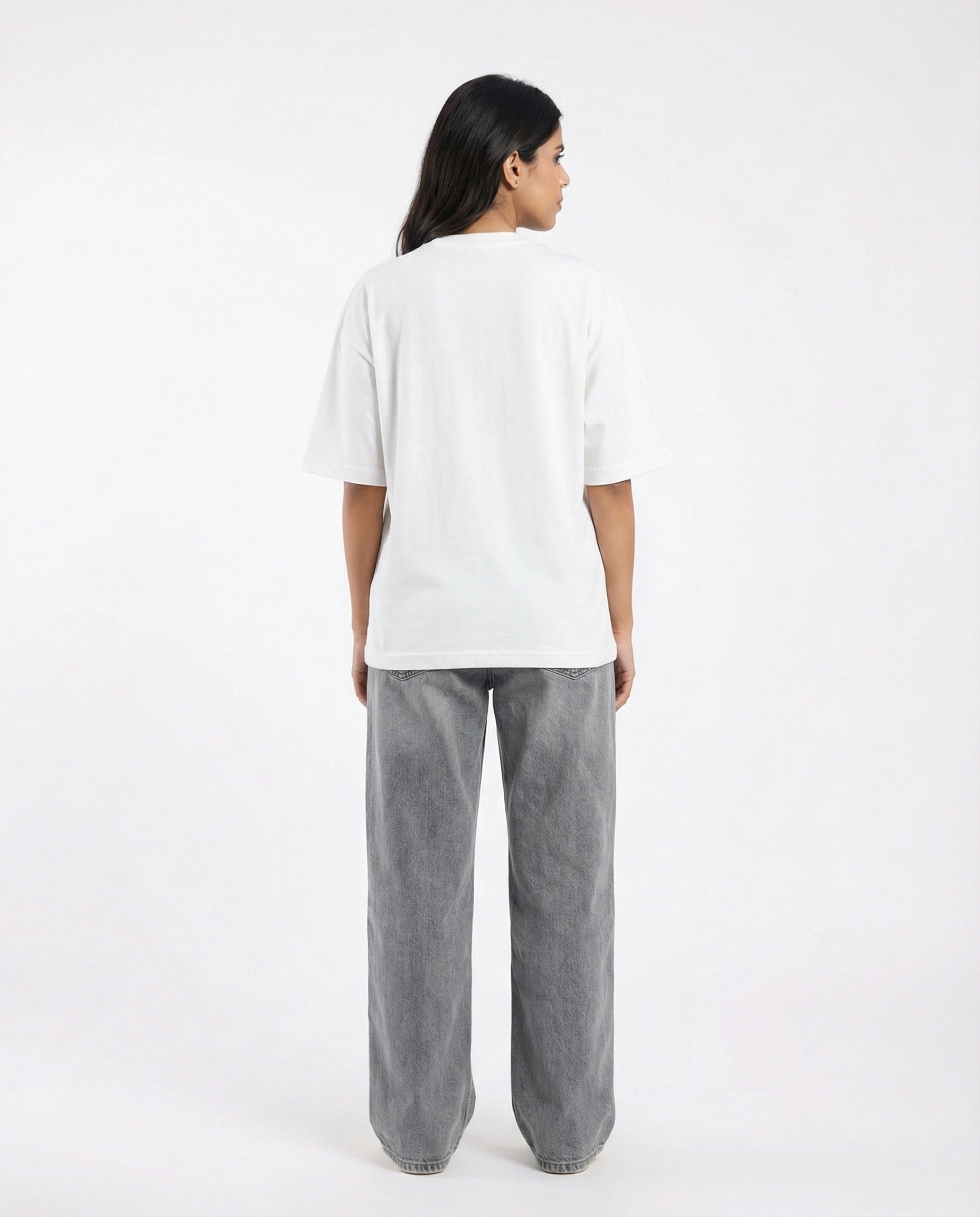 Drop Shoulder Graphic Tee - Matcha