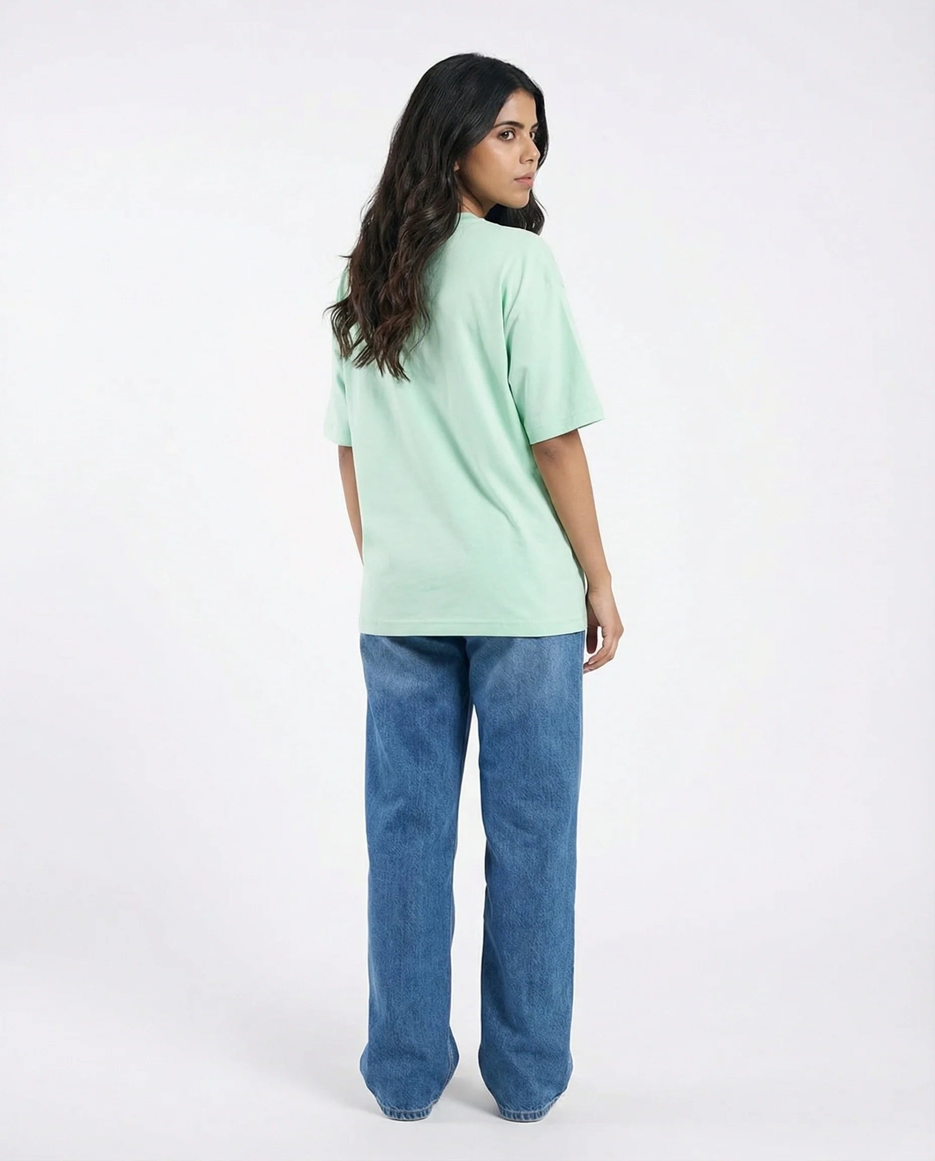 Drop Shoulder Graphic Tee - Ocean Vibes