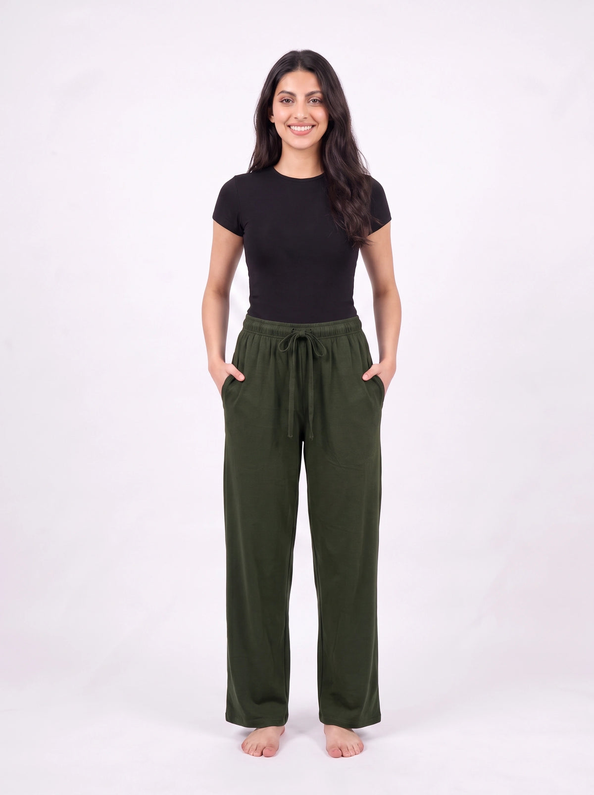 Pack of 2 Trousers - Comfy Sleep - Skin & Green