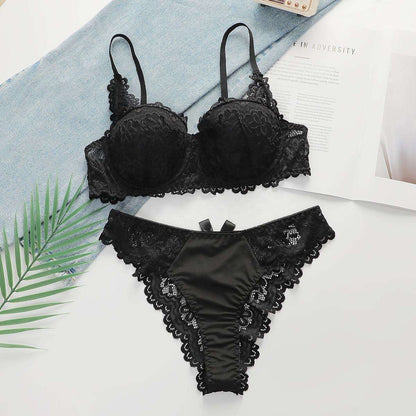 Sajiero Bra Set -  Noir Petal
