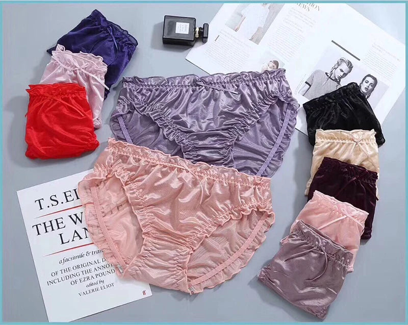 Sajiero Milky 100% Silk Plus Size Panty good quality leak proof panties for ladies price in pakistan online