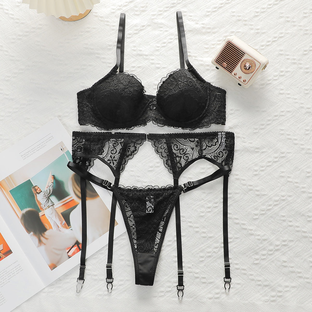 Sajiero Bra Set - Noir Bond