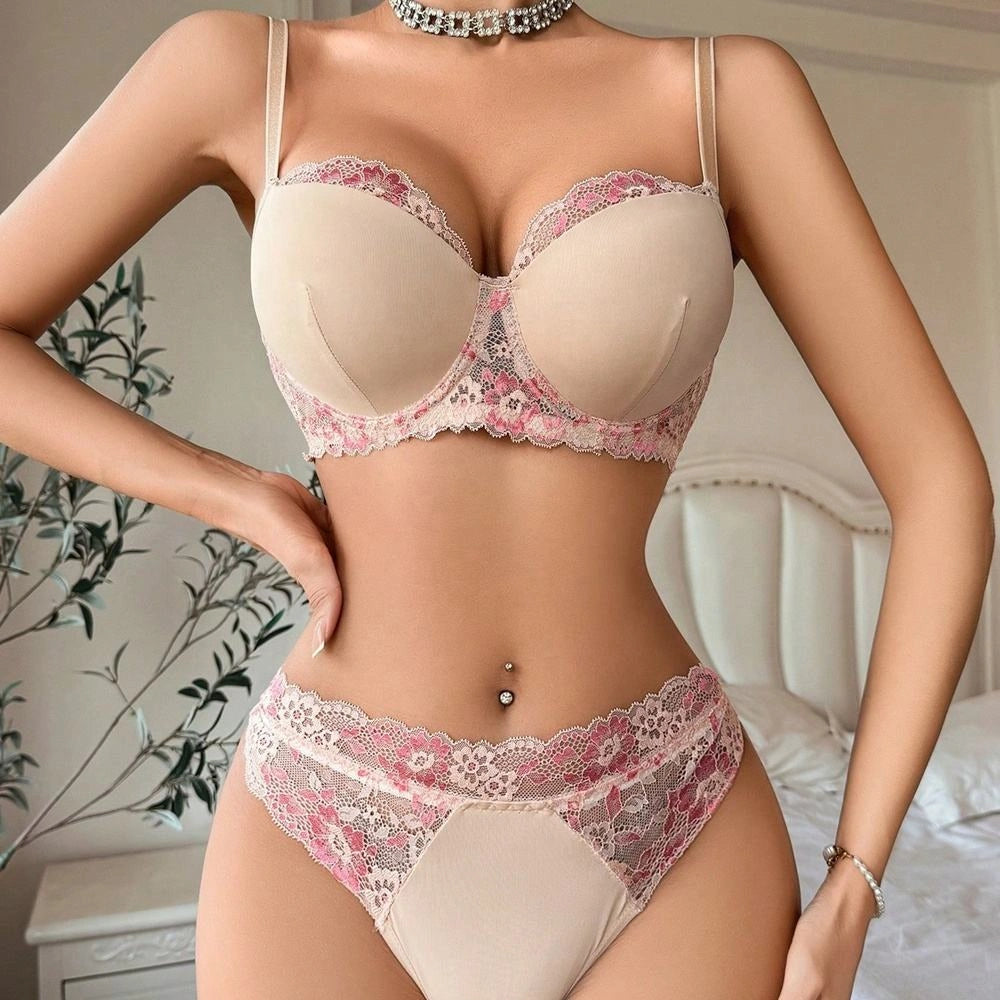 Bra Set -  Nude Bloom