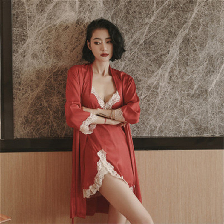 Babydoll Lingerie  with Gown- Elora Mist