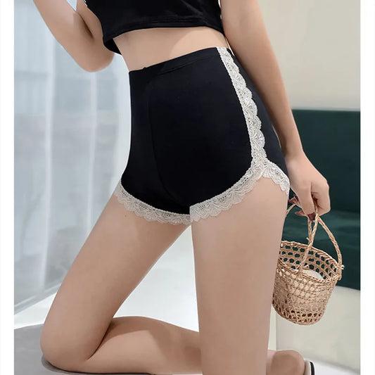 Sajiero Ice Silk Plain Short Boxer best quality silk thigh panties for ladies and women  price in pakistan online 