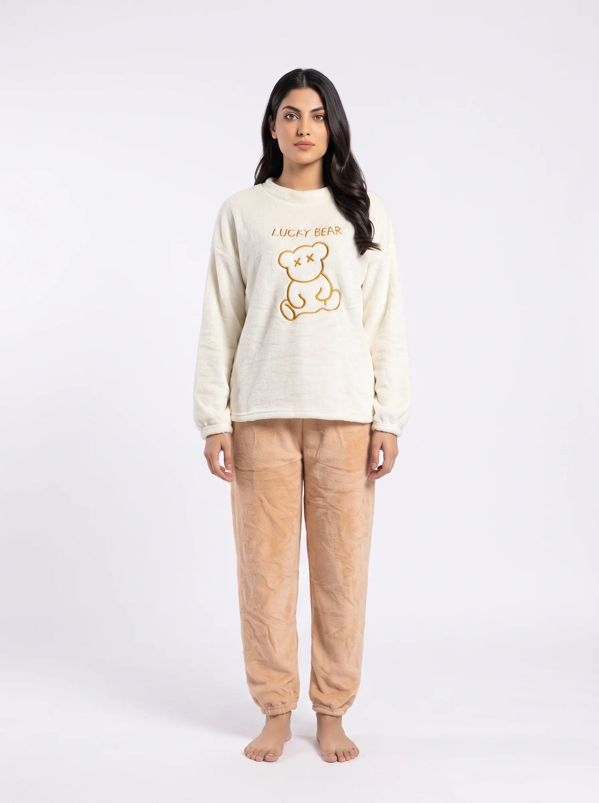 Fleece Pajama Suit - Honey Bear