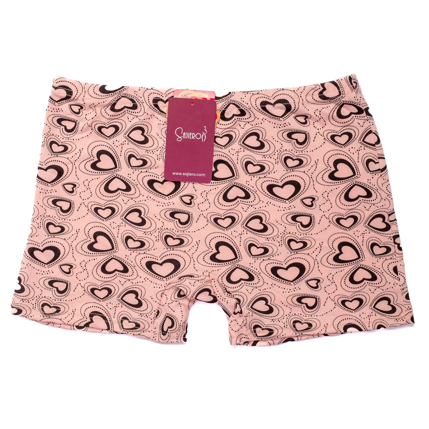 Heart Printed Cotton Boxer Panty