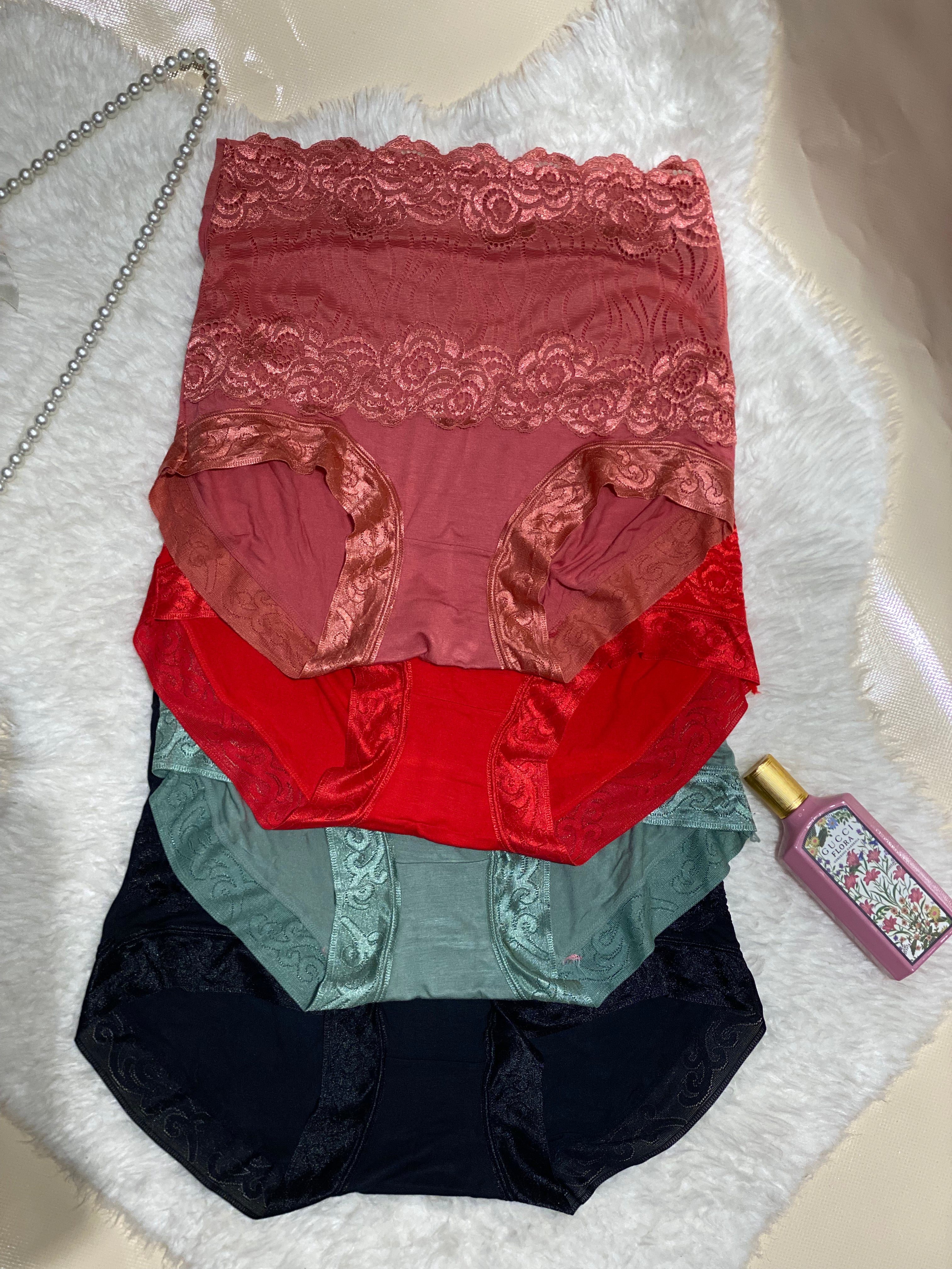 High Waist Tummy Net and Cotton Panty
