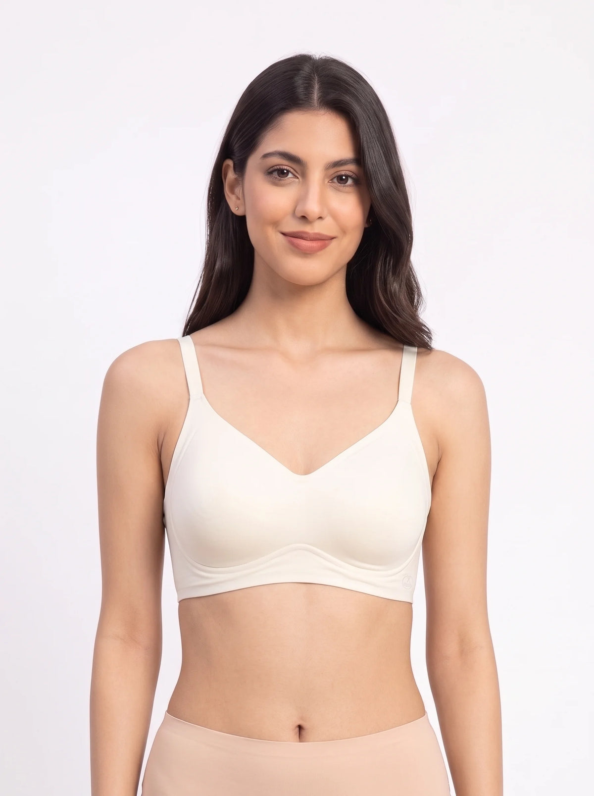 Seamless Padded Bra - Invisible Fit - Off White