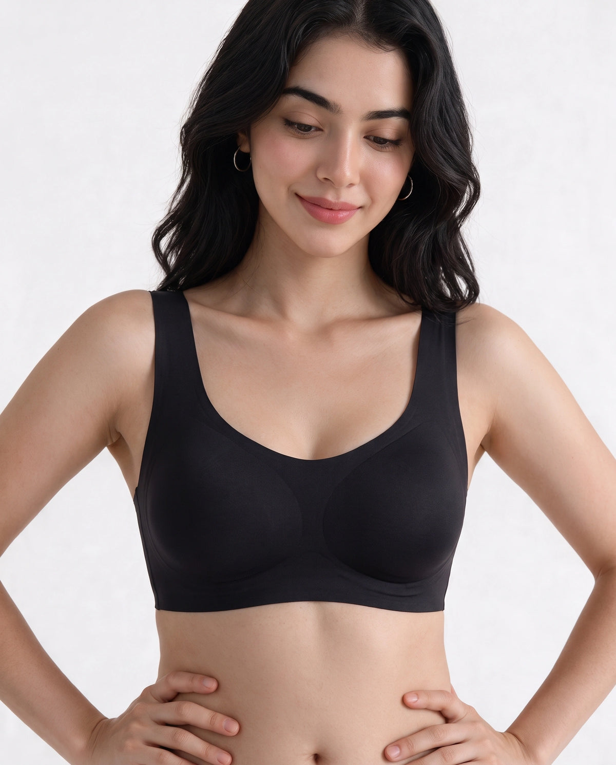 Seamless Padded Bra - Kiara - Black