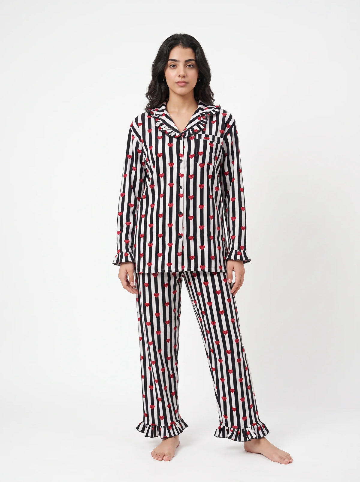 Linen PJ Set - Wild Stripe