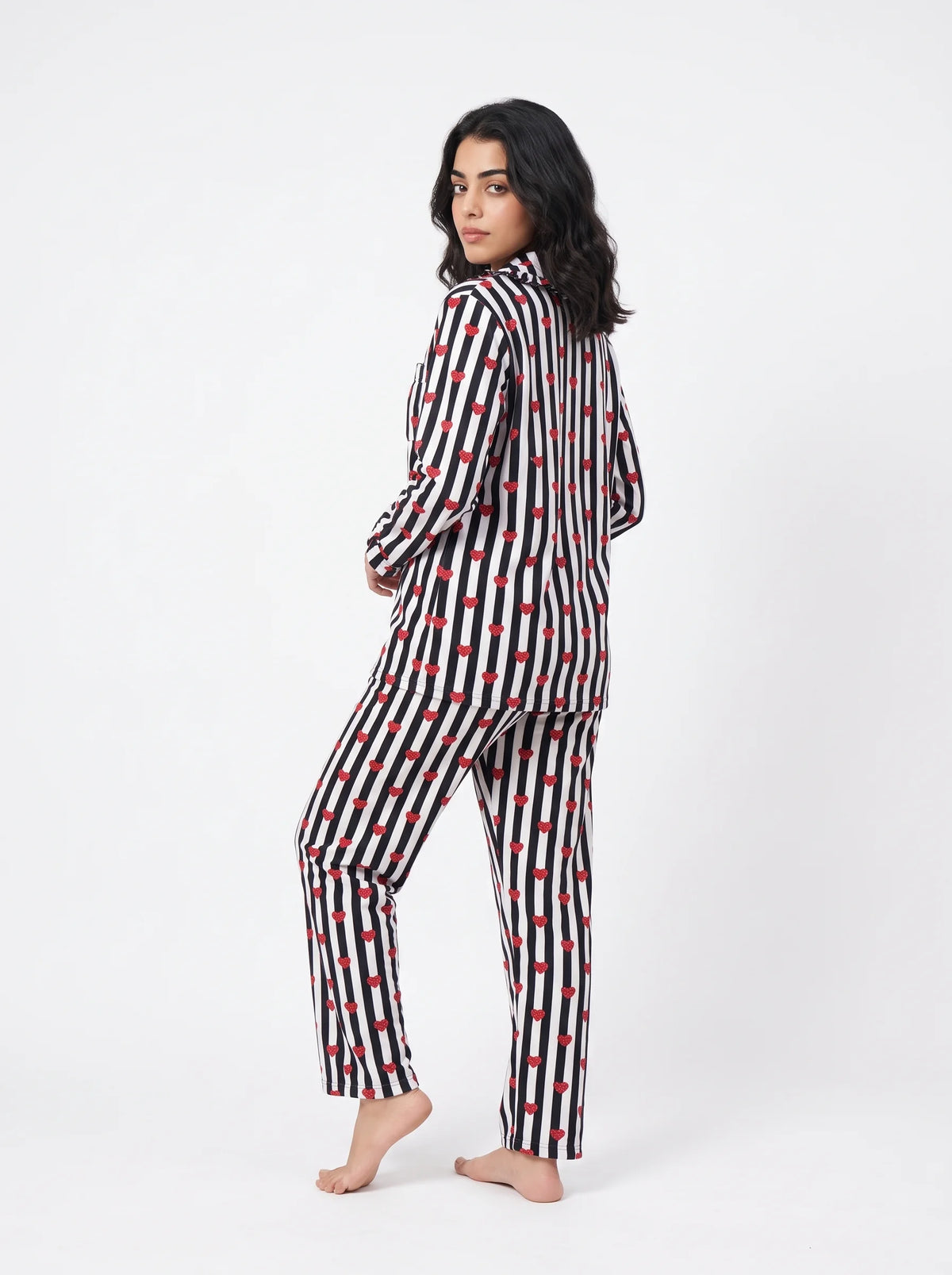 Linen PJ Set - Wild Stripe