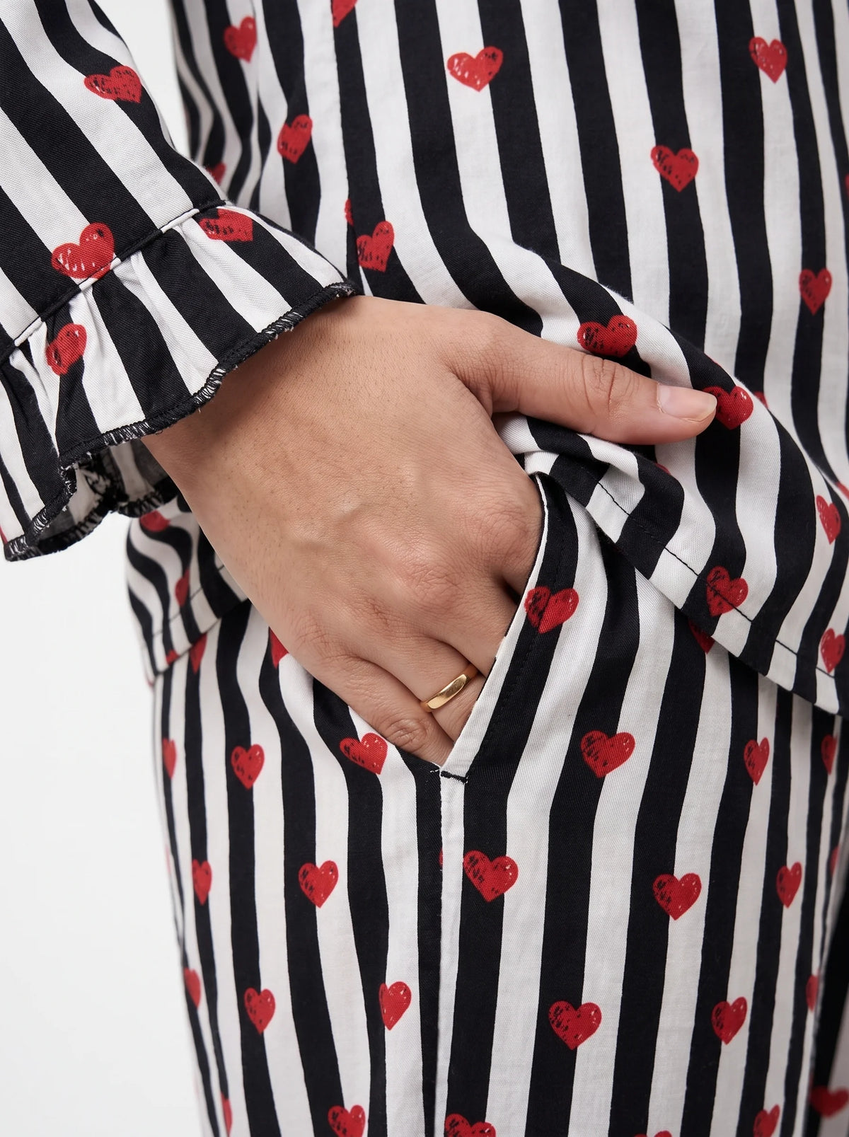 Linen PJ Set - Wild Stripe