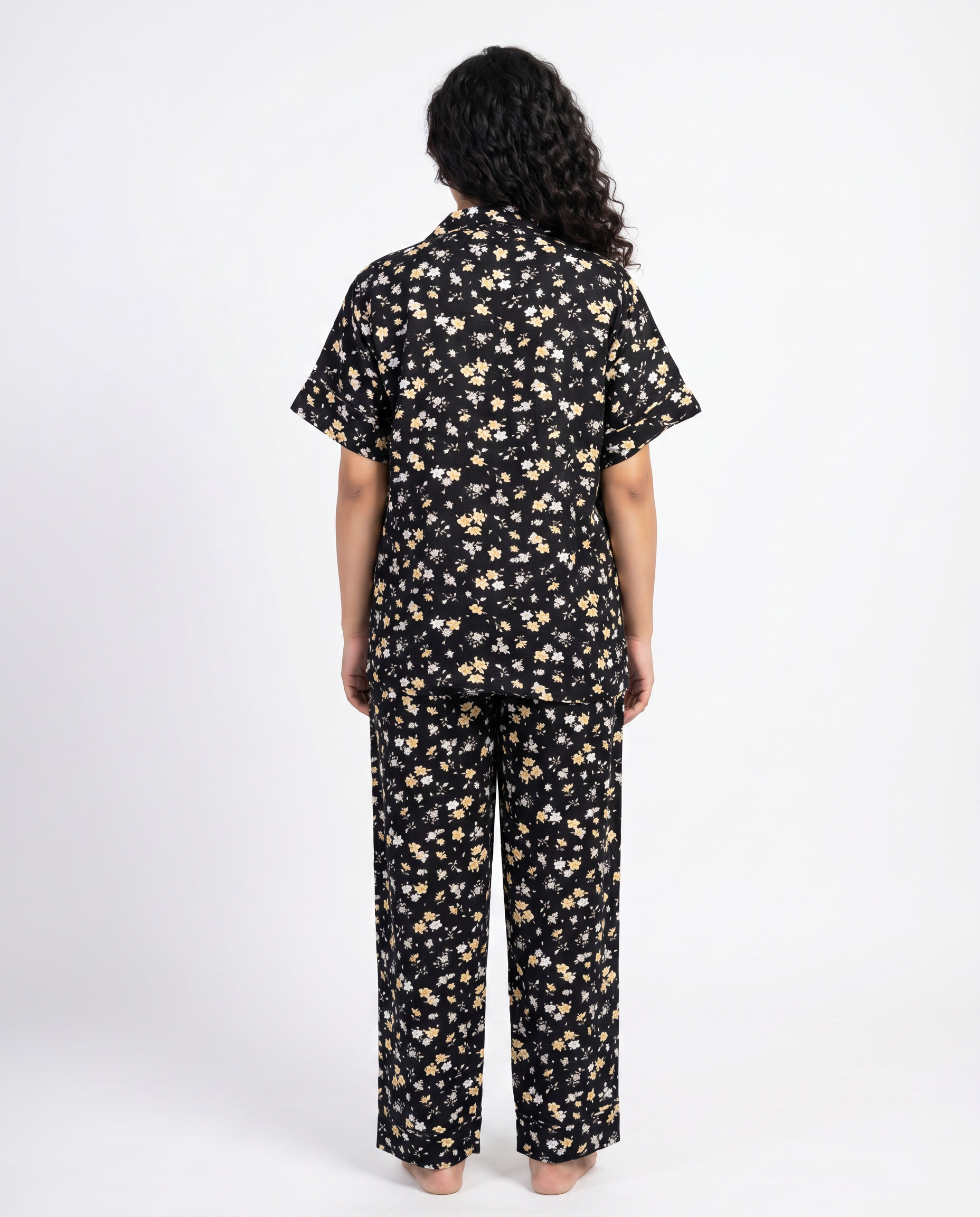 Linen Pajama Suit - Daisy Dream