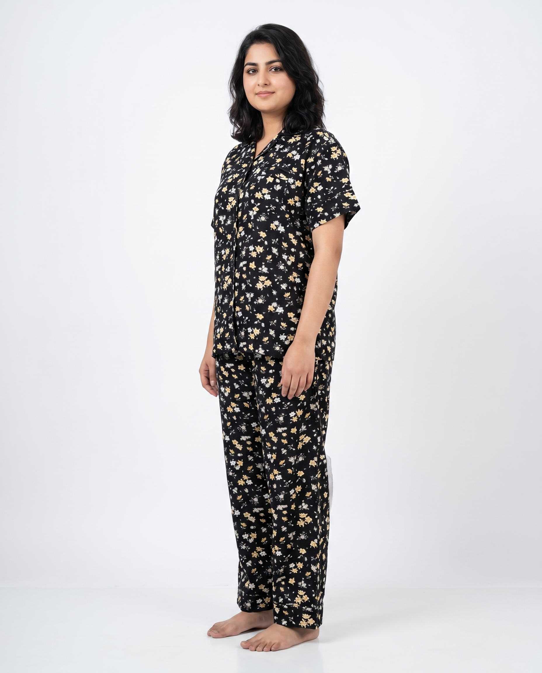 Linen Pajama Suit - Daisy Dream