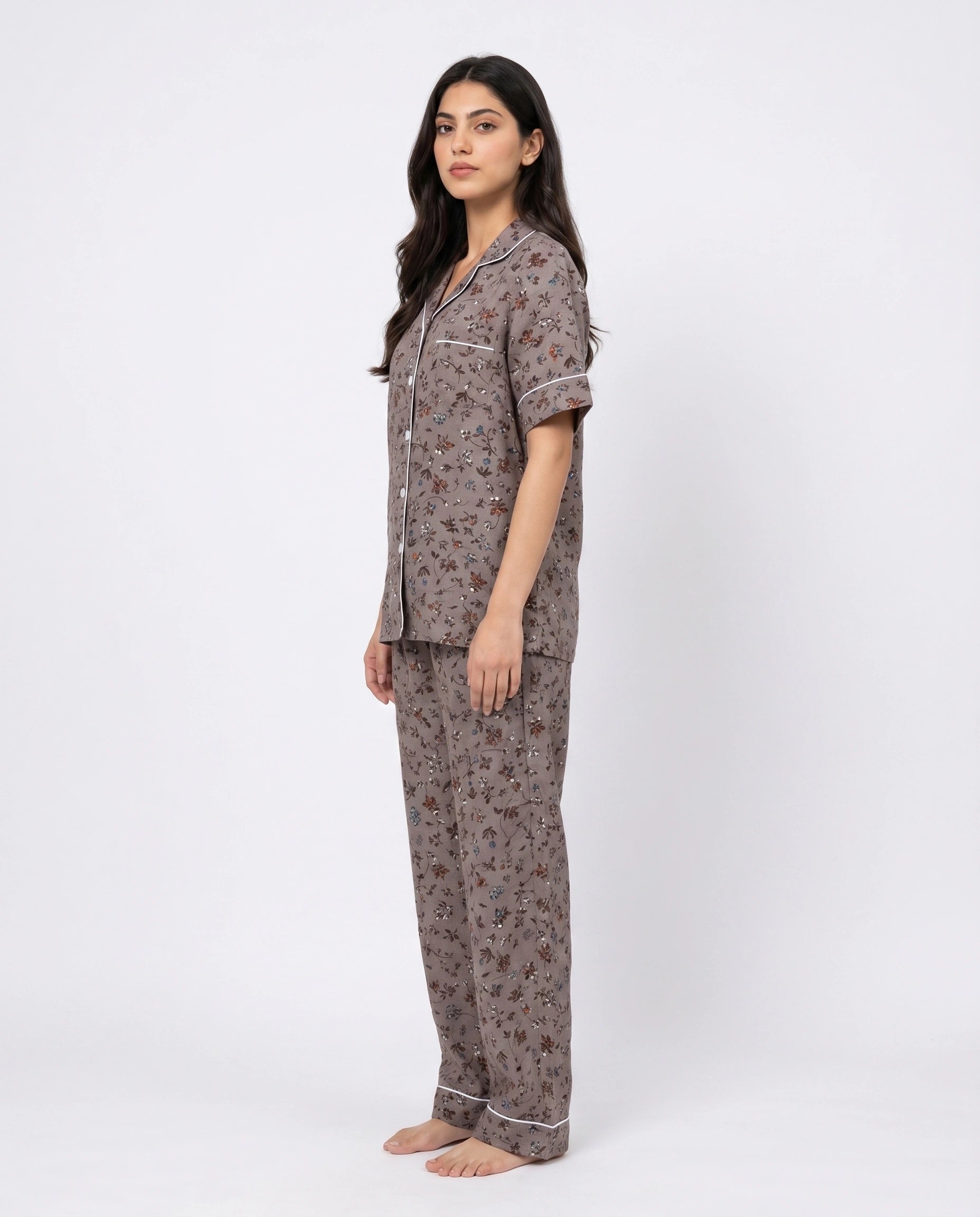 Linen Pajama Suit - Florique