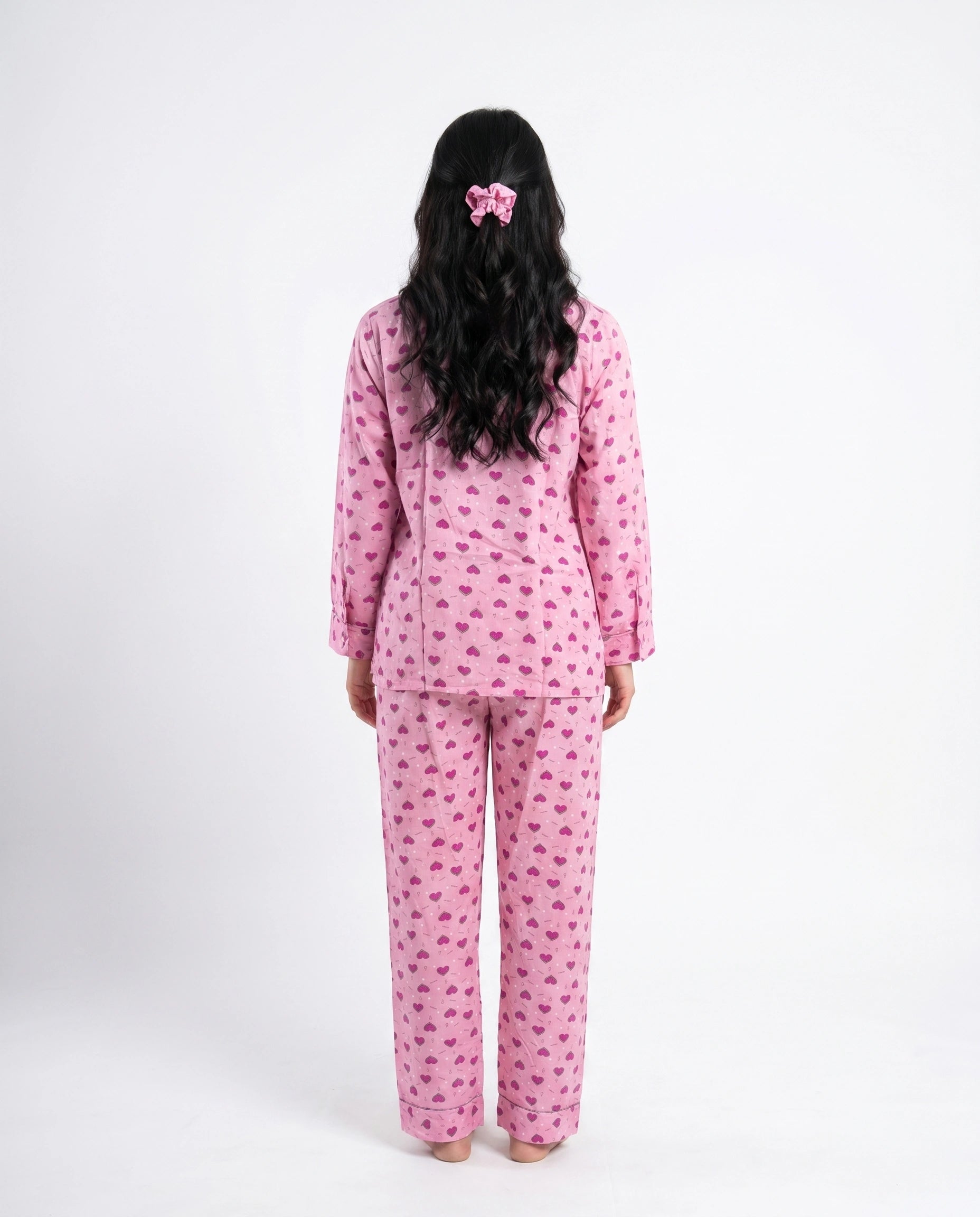 Linen Pajama Suit -  Melon Heart