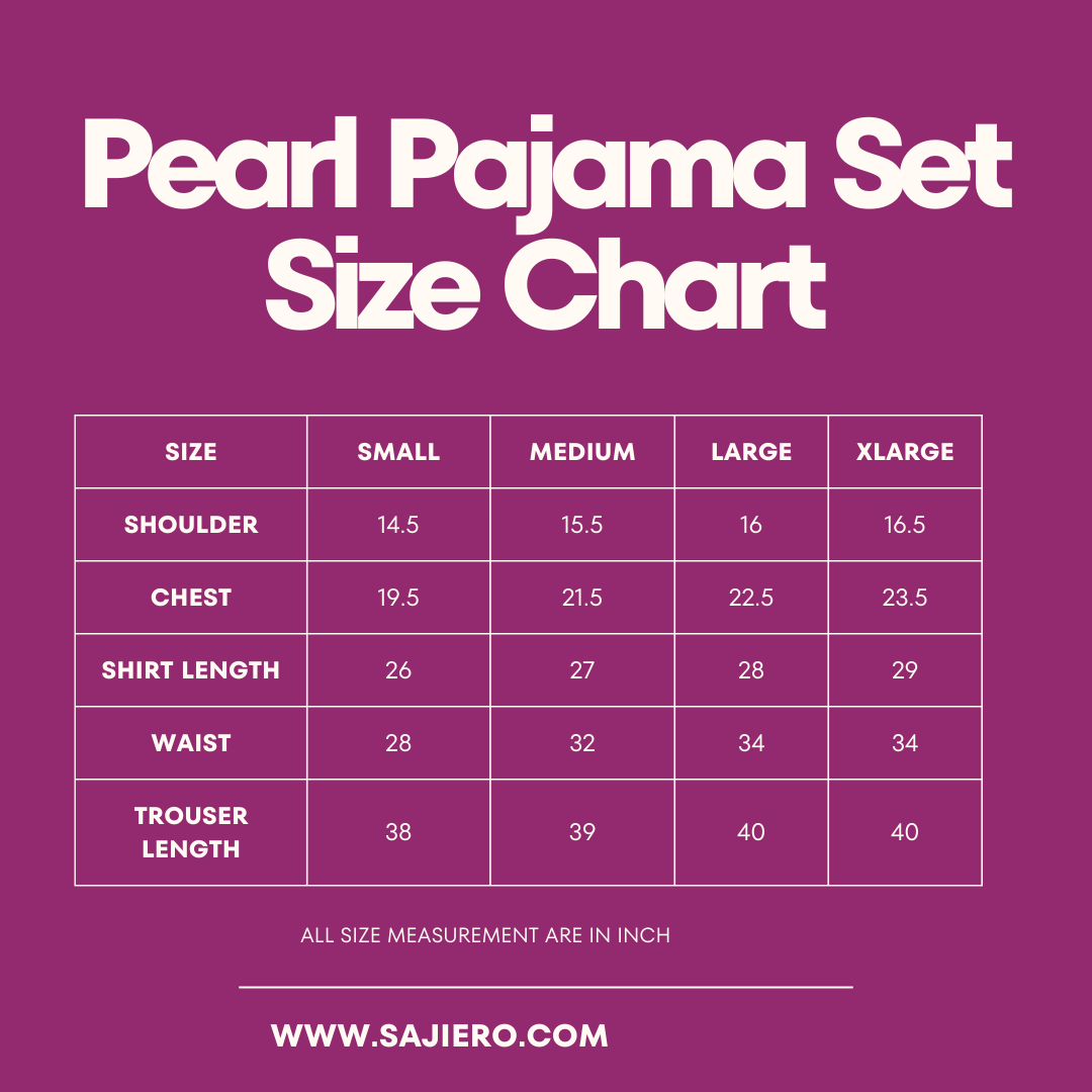 Silk Pajama Suit with Scrunchie - Pearl