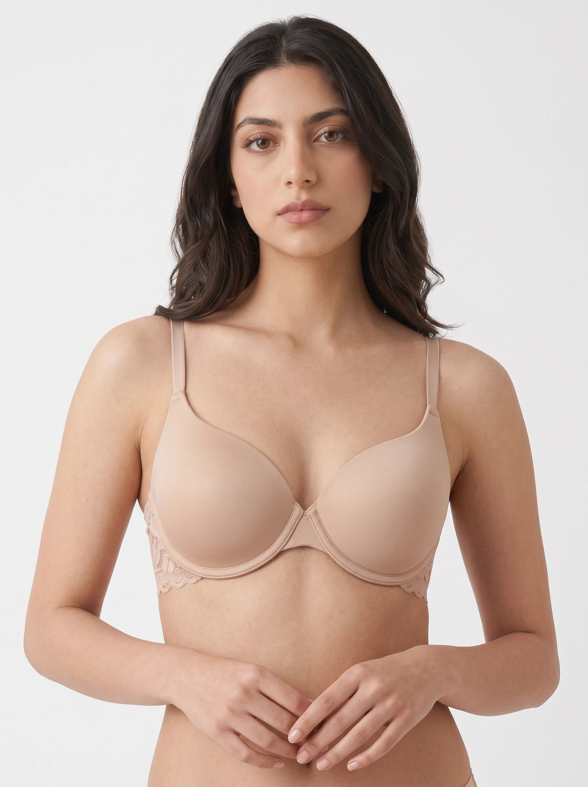 Padded T-shirt Bra - Merlot - Skin