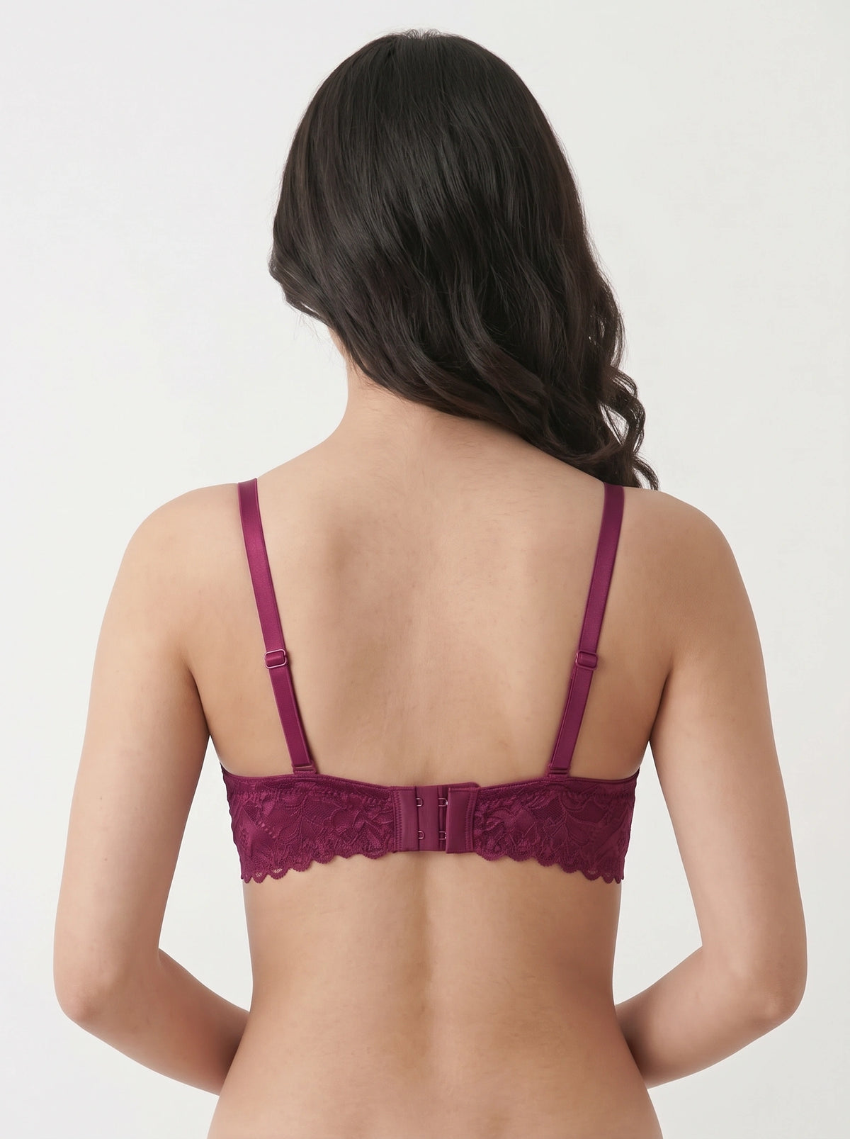 Padded T-shirt Bra - Merlot - Maroon
