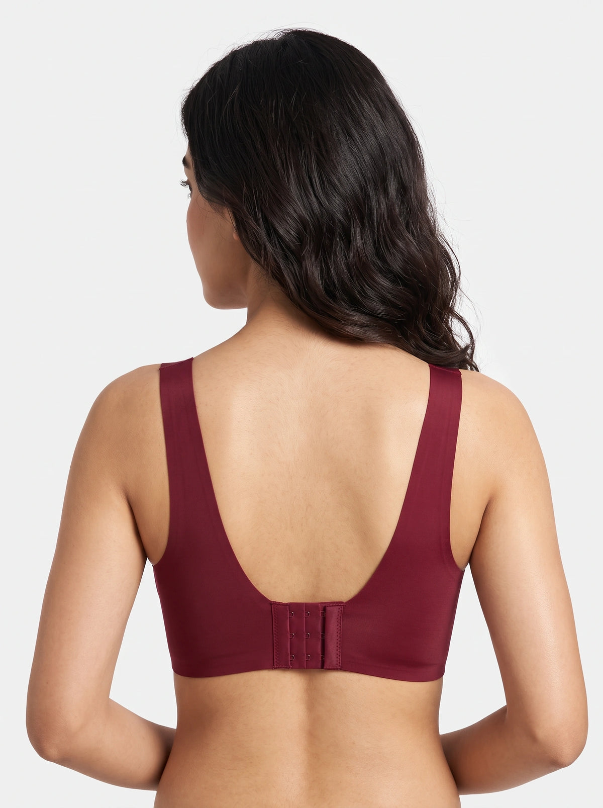 Seamless Padded Bra - Aira - Maroon